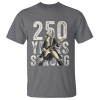 Vintage George Washington Playing Guitar T Shirt 250 Years Strong