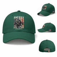 George Washington Abe Lincoln Playing Guitar Baseball Cap USA 250th Anniversary Guitarist Graphic