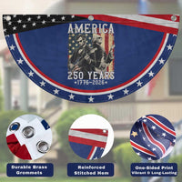 George Washington Abe Lincoln Playing Guitar Patriotic Fan Flag USA 250th Anniversary Guitarist Graphic