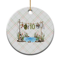10th Birthday Fishing Ceramic Ornament Fisherman Birthday Party Gift