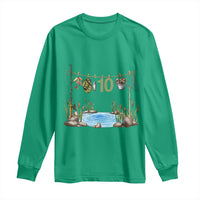 10th Birthday Fishing Long Sleeve Shirt Fisherman Birthday Party Gift