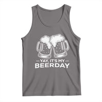Yay Its My Beerday Tank Top Funny Birthday Party Gift For Beer Lovers