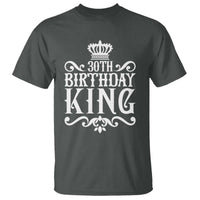 30th Birthday King T Shirt Royal Crown Graphic For Men