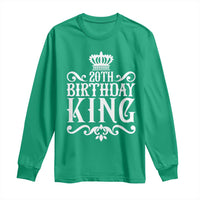20th Birthday King Crown Gift For Men Long Sleeve Shirt