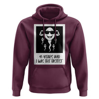 45 Years Ago I Was The Fastest Hoodie Funny 45th Birthday Gift