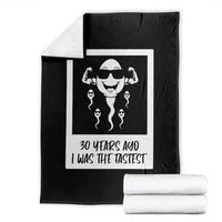 30 Years Ago I Was The Fastest Throw Blanket Funny 30th Birthday Gift Idea
