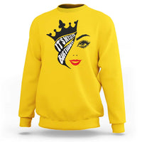 Its My 35th Birthday Sweatshirt Birthday Queen Crown Gift For Women