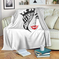 Its My 30th Birthday Throw Blanket Birthday Queen Crown Gift For Women