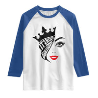 Its My 30th Birthday Raglan Shirt Birthday Queen Crown Gift For Women