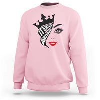 Its My 25th Birthday Sweatshirt Birthday Queen Crown Gift For Women