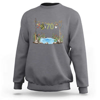 70th Birthday Fishing Sweatshirt Fisherman Birthday Party Gift