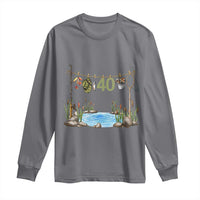 40th Birthday Fishing Long Sleeve Shirt Fisherman Birthday Party Gift
