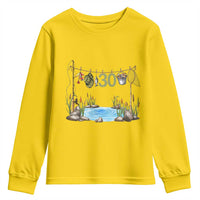 30th Birthday Fishing Youth Sweatshirt Fisherman Birthday Party Gift