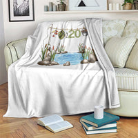 20th Birthday Fishing Throw Blanket Fisherman Birthday Party Gift