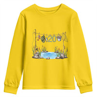 20th Birthday Fishing Youth Sweatshirt Fisherman Birthday Party Gift