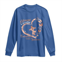 Endometrial Cancer Warrior Gift Long Sleeve Shirt Blessed To Be Called A Survivor