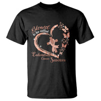 Endometrial Cancer Warrior Gift T Shirt Blessed To Be Called A Survivor