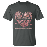 Endometrial Cancer Family Support T Shirt I Wear Peach For My Mom