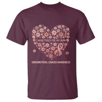Endometrial Cancer Family Support T Shirt I Wear Peach For My Mom