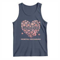 Endometrial Cancer Family Support Tank Top I Wear Peach For My Mom