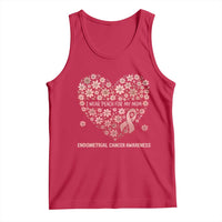 Endometrial Cancer Family Support Tank Top I Wear Peach For My Mom