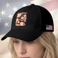 Endometrial Cancer Support Squad Floral Gift Baseball Cap In September We Wear Peach