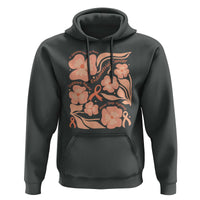 Endometrial Cancer Support Squad Floral Gift Hoodie In September We Wear Peach