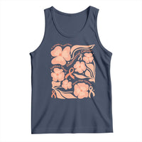 Endometrial Cancer Support Squad Floral Gift Tank Top In September We Wear Peach