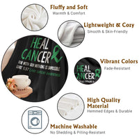Heal Cancer Nothing Is Impossible With God Throw Blanket Liver Cancer Support Gift