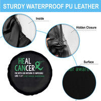 Heal Cancer Nothing Is Impossible With God Spare Tire Cover Liver Cancer Support Gift