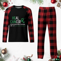 Heal Cancer Nothing Is Impossible With God Plaid Pajama Set Liver Cancer Support Gift