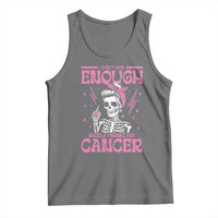 Funny Skeleton Breast Cancer Tank Top I Dont Have Enough Middle Fingers