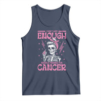 Funny Skeleton Breast Cancer Tank Top I Dont Have Enough Middle Fingers