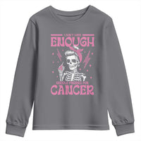 Funny Skeleton Breast Cancer Youth Sweatshirt I Dont Have Enough Middle Fingers