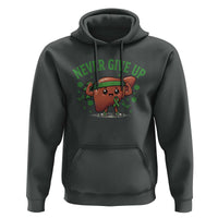 Liver Cancer Awareness Transplant Support Hoodie Never Give Up Nurse Gift