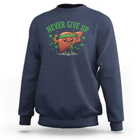 Liver Cancer Awareness Transplant Support Sweatshirt Never Give Up Nurse Gift