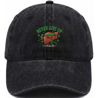 Liver Cancer Awareness Transplant Support Washed Cotton Baseball Cap Never Give Up Nurse Gift