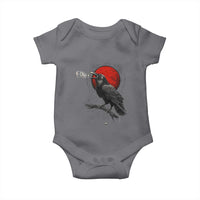 Horror Raven Baby Onesie F Caw F Gothic Blood Moon Halloween - Wonder Print Shop