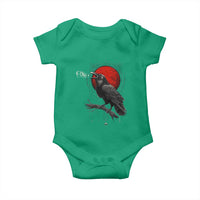 Horror Raven Baby Onesie F Caw F Gothic Blood Moon Halloween - Wonder Print Shop