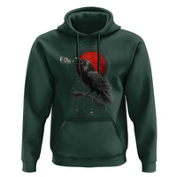 Horror Raven Hoodie F Caw F Gothic Blood Moon Halloween - Wonder Print Shop