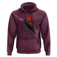 Horror Raven Hoodie F Caw F Gothic Blood Moon Halloween - Wonder Print Shop