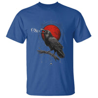 Horror Raven T Shirt F Caw F Gothic Blood Moon Halloween - Wonder Print Shop