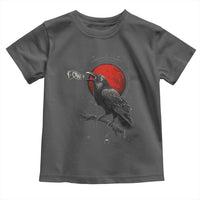 Horror Raven Toddler T Shirt F Caw F Gothic Blood Moon Halloween - Wonder Print Shop