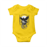 Gothic Raven On Skull With Full Moon Baby Onesie - Wonder Print Shop
