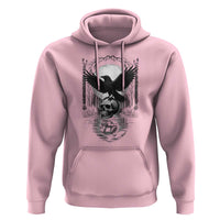 Gothic Raven On Skull With Full Moon Hoodie - Wonder Print Shop