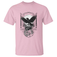 Gothic Raven On Skull With Full Moon T Shirt - Wonder Print Shop