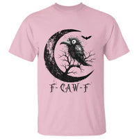 Funny Raven Bird T Shirt F Caw F Joke Moon Sarcastic Humor Art - Wonder Print Shop