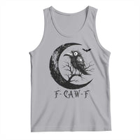 Funny Raven Bird Tank Top F Caw F Joke Moon Sarcastic Humor Art - Wonder Print Shop