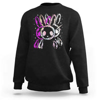 Horror Cute Bunny Rabbit Sweatshirt Horror Aesthetic - Wonder Print Shop