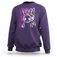 Horror Cute Bunny Rabbit Sweatshirt Horror Aesthetic - Wonder Print Shop